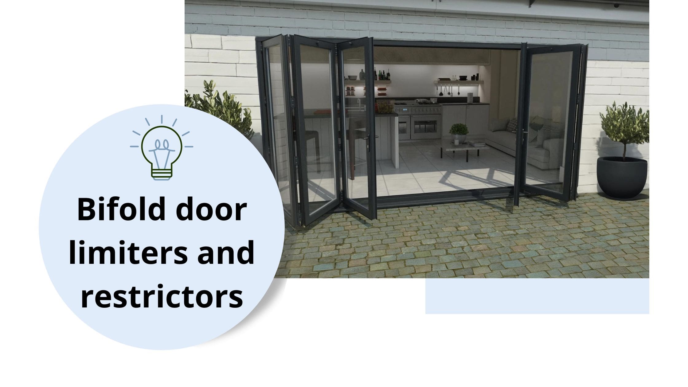 open bifold door
